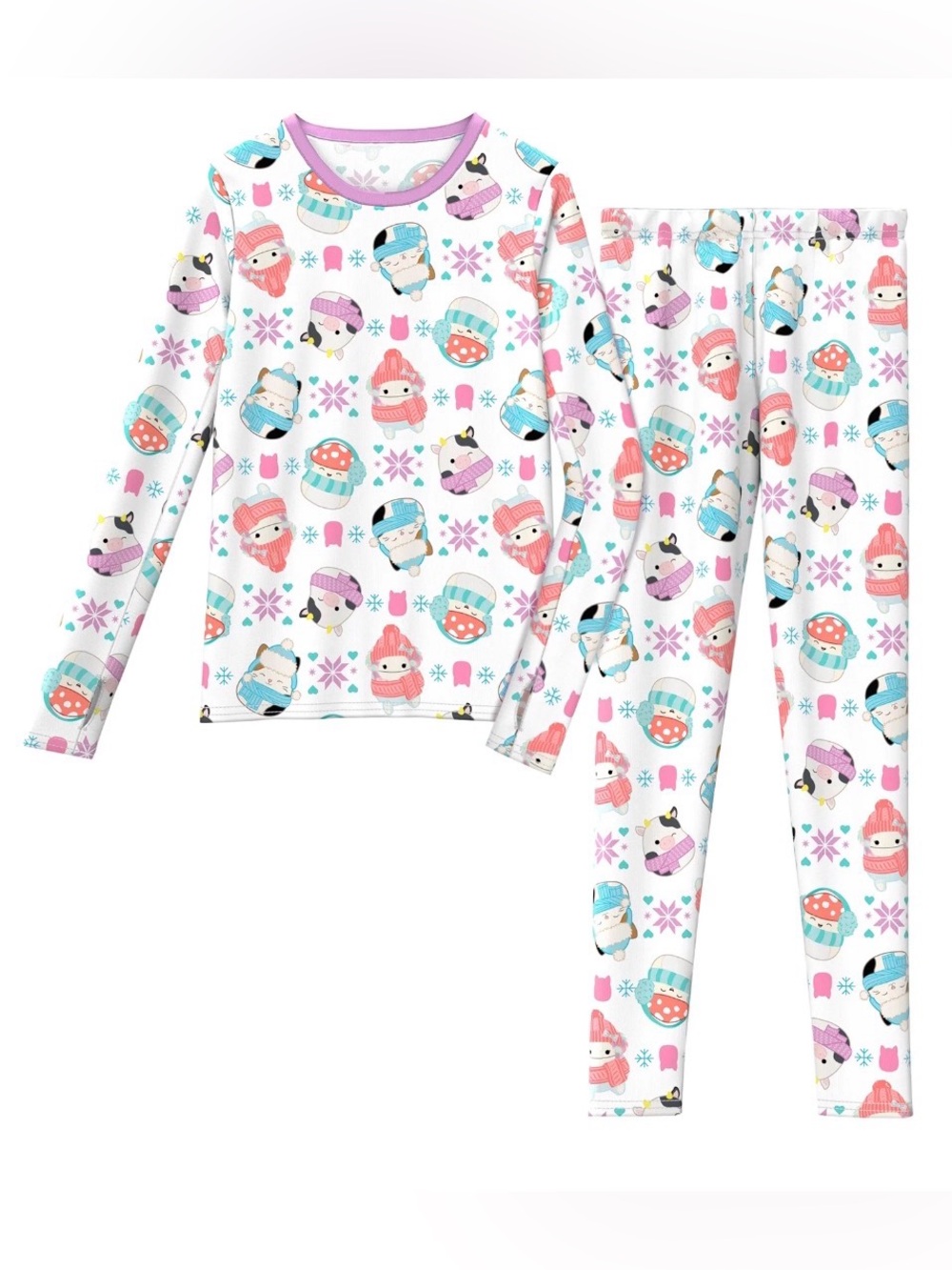 Climateright By Cuddl Duds Squishmallow Girls Thermal Set